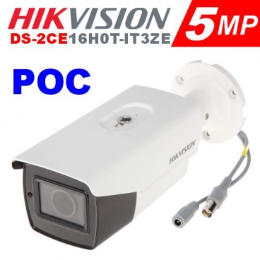 CAMARA TUBO EXTERIOR VARIFOCAL 5MP IR 40m POC