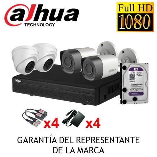 KIT 04 CAMARAS 1080P