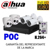 KIT 04 CAMARAS 1080P POC DAHUA