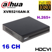 DVR 16CH PENTABRIDO | H.265+ | 1080P | VGA & HDMI | 2 HDD | 16+8CH IP | ONVIF 16.12