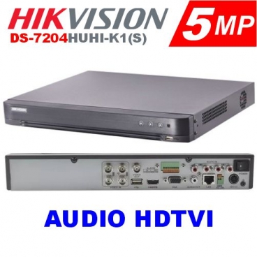 DVR Turbo HD 4.0   04CH 5MP / 3MP / 1080P  CON AUDIO