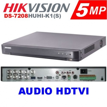 DVR Turbo HD 4.0   08CH 8MP /5MP / 3MP / 1080P CON AUDIO