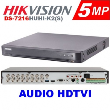 DVR Turbo HD 4.0  16CH 8MP /5MP / 3MP / 1080P CON AUDIO